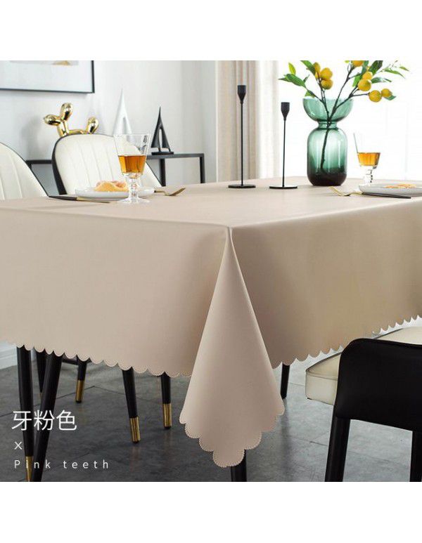 Table cloth waterproof, oil proof, hot proof, wash free table cloth rectangular tea table cloth feels light and luxurious table cloth