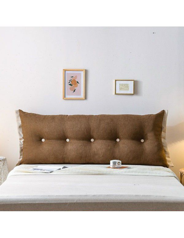 Korean velvet bedside cushion simple lace type bed back removable washable non deformable large pillow double soft bag