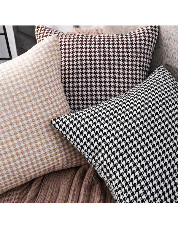 Qianniaoche Pillow Case Nordic ins Light Luxury Bedhead Pillow Backrest Cushion Car Waist Pillow Sofa Pillow Wholesale