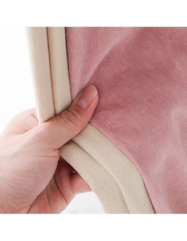 New minimalist nordic ins baby velvet finished curtain living room balcony window curtain