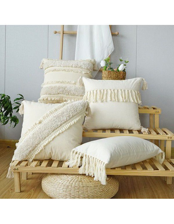 Bohemian Ethnic Style Pillow Case Home stay Tufted Pillow Case Car Waist Cushion Living Room Sofa Pillow Wholesale