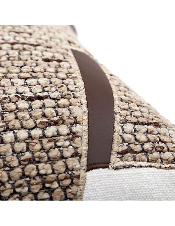High end fabric embroidery texture modern luxury sofa pillow model room soft decoration art pillow