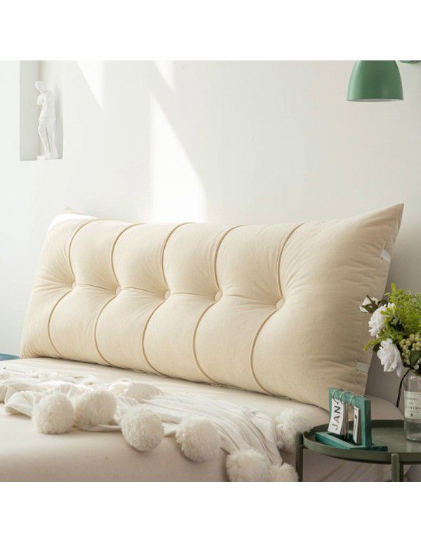 Bed back, bedside cushion, pillow, rectangular large backrest, sofa, waist protector, soft bag, bedroom tatami, removable and washable