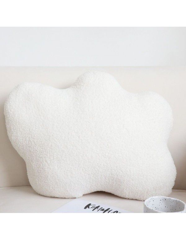 Spring New Love Pillow Cover Net Red Flower Cushion Cover Living Room Sofa Bed Pillow White Cloud Waist Pillow