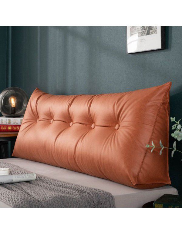 Nordic triangle bedside cushion large backrest tatami soft bag removable washable bed pillow waist protection sofa backrest cushion