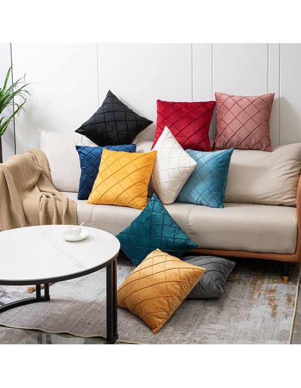 Sofa pillow Dutch velvet pillow Home sofa upholstery pillow case Cross border popular Amazon pillow ins