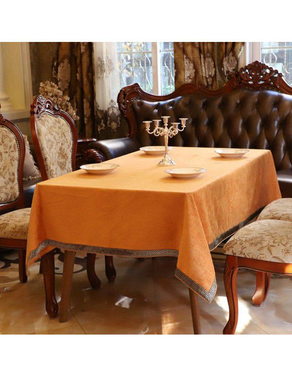 Luxurious Western Table Cloth Trimming Art New Chinese Simple European Rectangular Home Fabric Home Textile Home Decorative Dinner