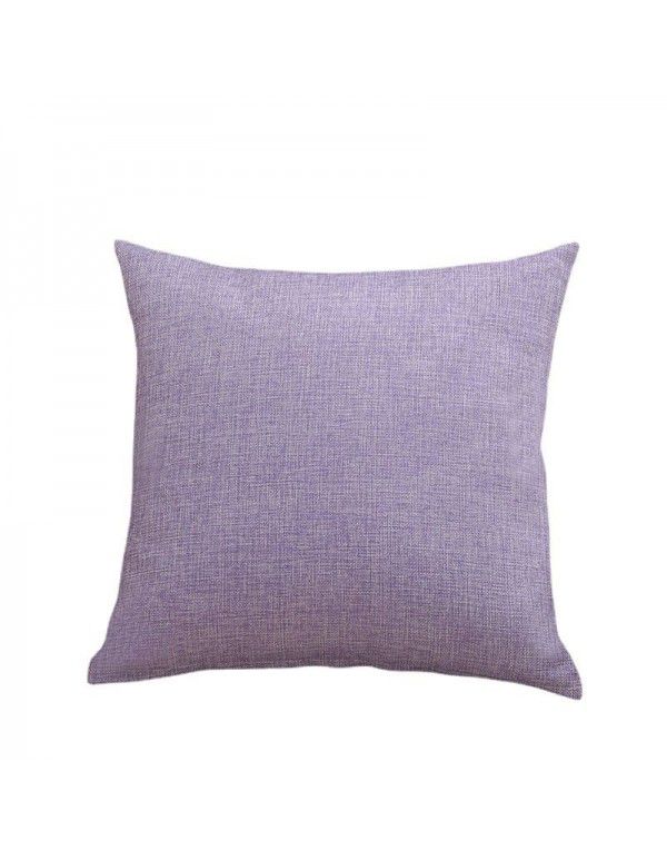 Linen style sofa pillow household 55 head back car waist pillow office cushion removable washing factory