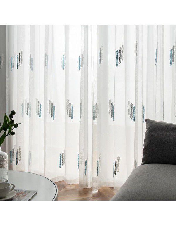 White screen window curtain, translucent screen, semi opaque balcony, bedroom screen, white screen, 2021 new model