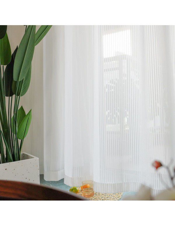 3.4 Door width, shutter, screen curtain, vertical stripe, screen curtain, modern simple curtain, light tight, window screen, floating window, balcony