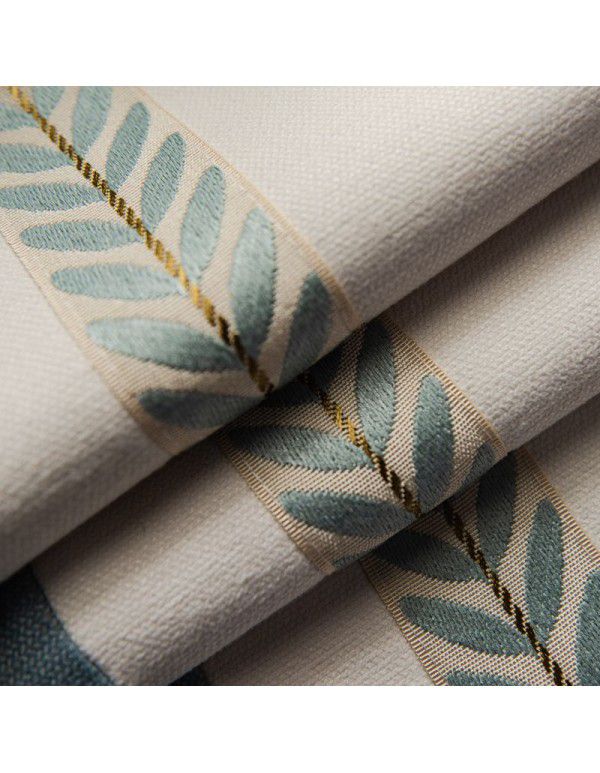Nordic small leaf Roman curtain lifting curtain study small window pull-down curtain small window curtain