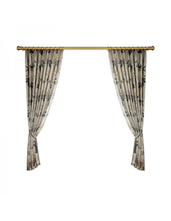 Nordic style curtains, living room, bedroom, cotton and linen blackout curtains, customized modern simple curtain cloth printing, new model 2021