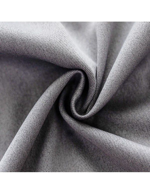 [Directly provided by the manufacturer] Full shading curtain Double faced linen curtain Fabric solid color splicing finished curtain for home decoration project