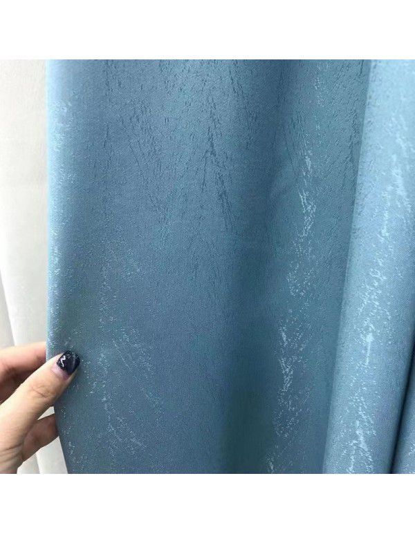 High precision curtain shading bedroom sunshade sunscreen heat insulation shading new product 2022 French window window