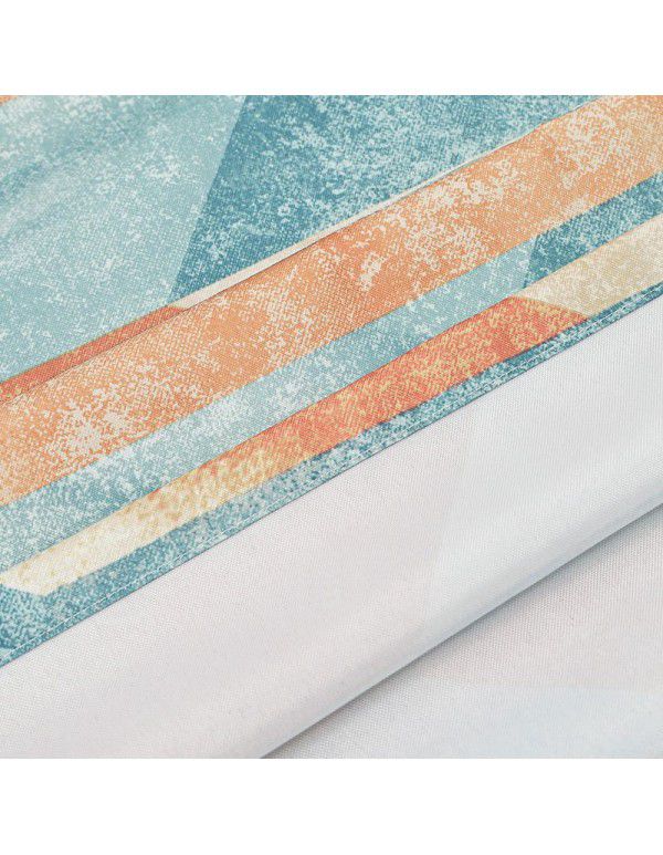 Nordic printing decorative curtain cloth Modern client bedroom shading cloth Polyester curtain cloth wholesale