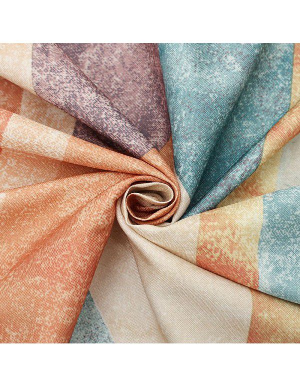 Nordic printing decorative curtain cloth Modern client bedroom shading cloth Polyester curtain cloth wholesale