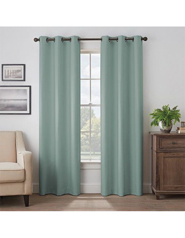 Manufacturers directly sell Amazon blackout curtain, solid color, matt, foreign trade, cross-border heat insulation, sunscreen, and blackout curtain products