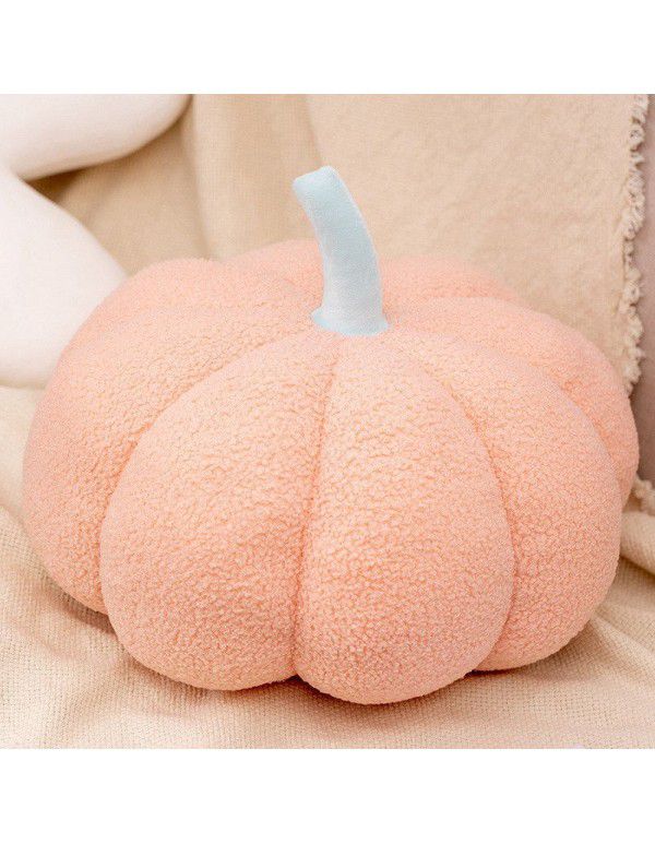 Pumpkin pillow cute female creative shaped sofa cushion Christmas round plush toy yellow cushion large