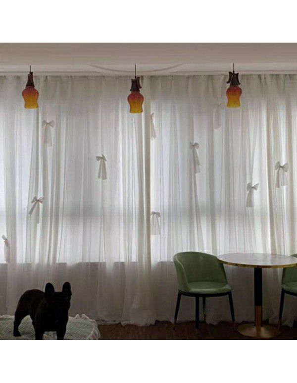 Curtains, bedroom, shading, household velcro, living room, grand new double princess style curtain, light tight