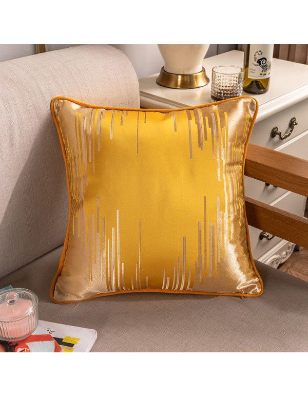 Nordic Geometric Throw Pillow Cover New Chinese Style Sofa Throw Pillow Cushion Living Room Household Model Room Wrap Hotel Soft Decoration