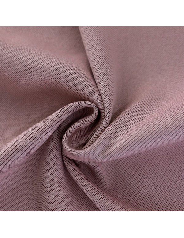 [Directly provided by the manufacturer] Full shading curtain Double faced linen curtain Fabric solid color splicing finished curtain for home decoration project