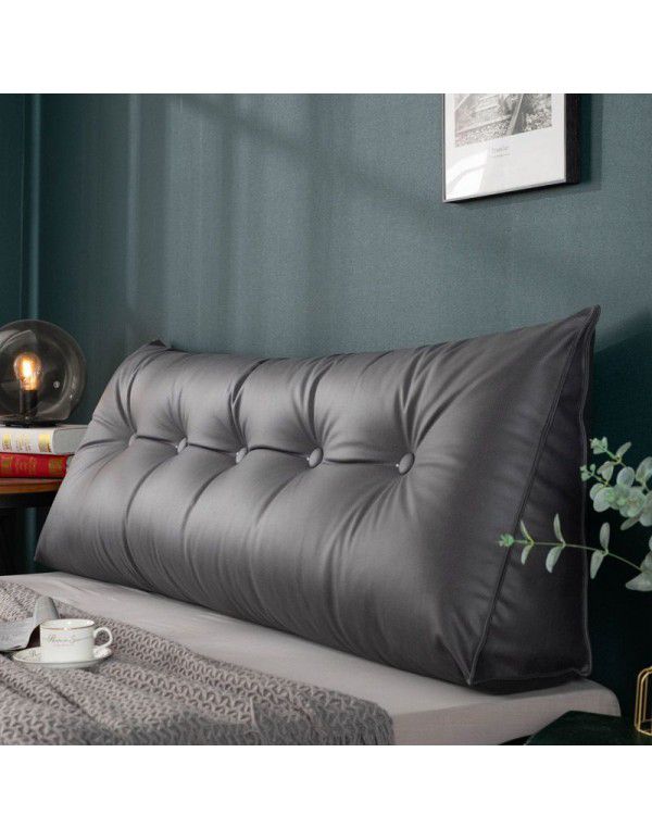 Nordic triangle bedside cushion large backrest tatami soft bag removable washable bed pillow waist protection sofa backrest cushion