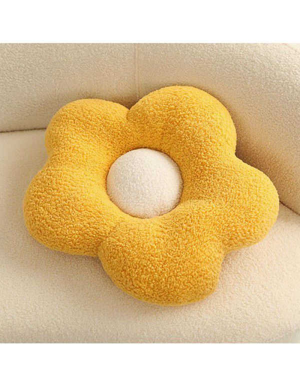 Simple ins Flower Throw Pillow Home Sofa Cushion Throw Pillow Model Room Soft Cushion Shaped Side Sleeping Pillow Wholesale