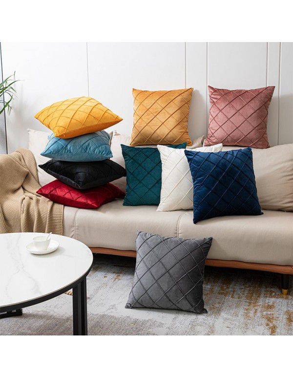 Sofa pillow Dutch velvet pillow Home sofa upholstery pillow case Cross border popular Amazon pillow ins
