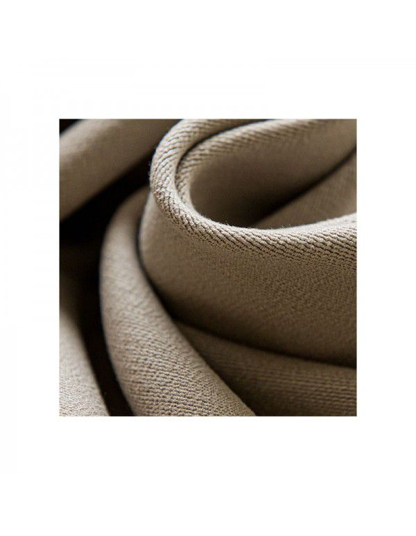 Customized Mousse cotton linen curtain, living room, children's room, French window, sunshade curtain, modern and simple