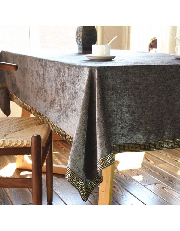 Luxurious Western Table Cloth Trimming Art New Chinese Simple European Rectangular Home Fabric Home Textile Home Decorative Dinner