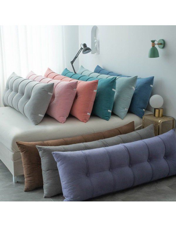 Bed back, bedside cushion, pillow, rectangular large backrest, sofa, waist protector, soft bag, bedroom tatami, removable and washable