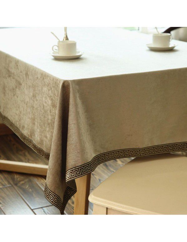 Luxurious Western Table Cloth Trimming Art New Chinese Simple European Rectangular Home Fabric Home Textile Home Decorative Dinner