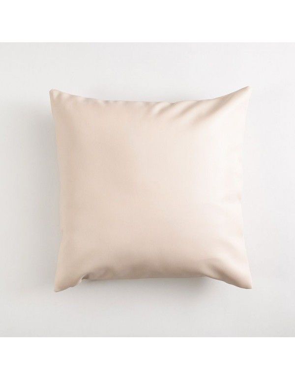 Soft imitation cow leather light luxury pillow cover leather texture waist pillow living room sofa science and technology cloth cushion imitation leather pillow