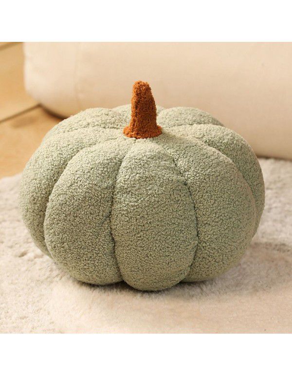 Pumpkin pillow cute female creative shaped sofa cushion Christmas round plush toy yellow cushion large