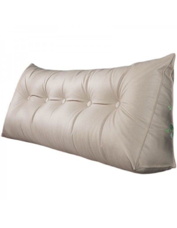 Nordic triangle bedside cushion large backrest tatami soft bag removable washable bed pillow waist protection sofa backrest cushion