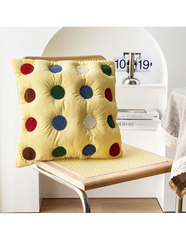 Nordic ins net red embroidery pillow pillow cover sitting room sofa cushion model room pillow modern luxury