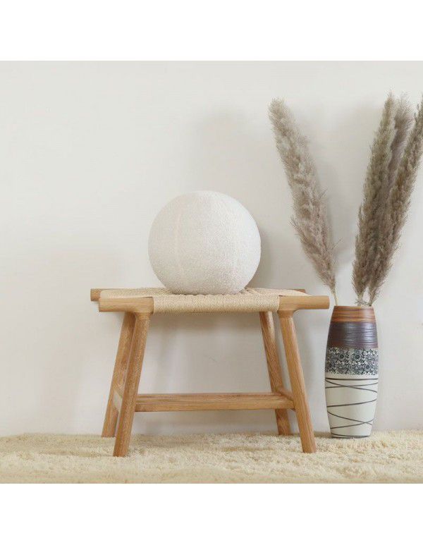 Velvet round ball cushion Throw pillow Waist pillow Pillow ball pillow Nap lovely leisure cushion camera