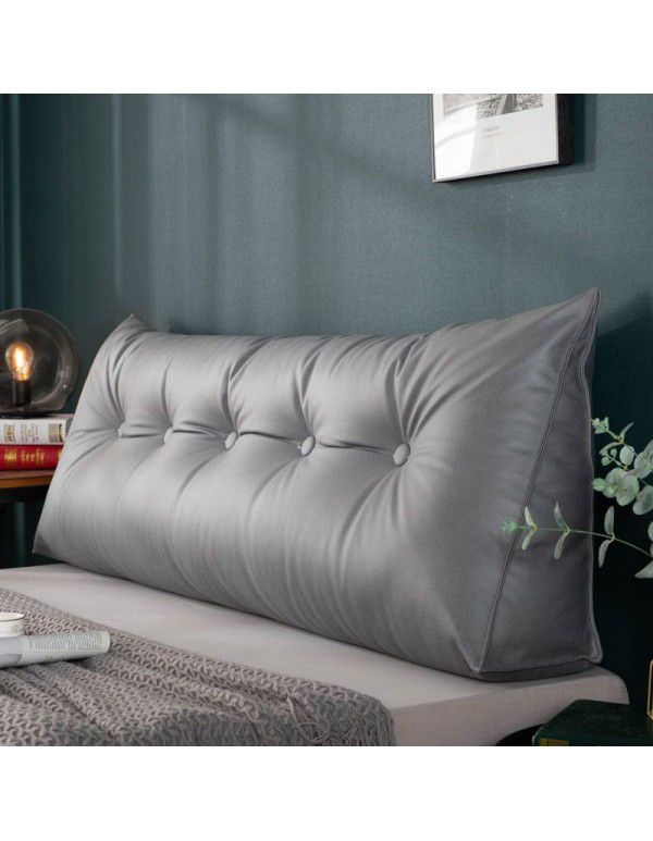 Nordic triangle bedside cushion large backrest tatami soft bag removable washable bed pillow waist protection sofa backrest cushion