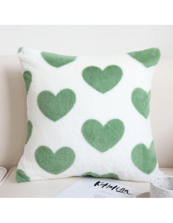 Spring New Love Pillow Cover Net Red Flower Cushion Cover Living Room Sofa Bed Pillow White Cloud Waist Pillow