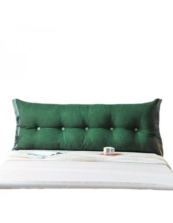 Korean velvet bedside cushion simple lace type bed back removable washable non deformable large pillow double soft bag