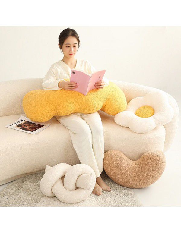 Simple ins Flower Throw Pillow Home Sofa Cushion Throw Pillow Model Room Soft Cushion Shaped Side Sleeping Pillow Wholesale