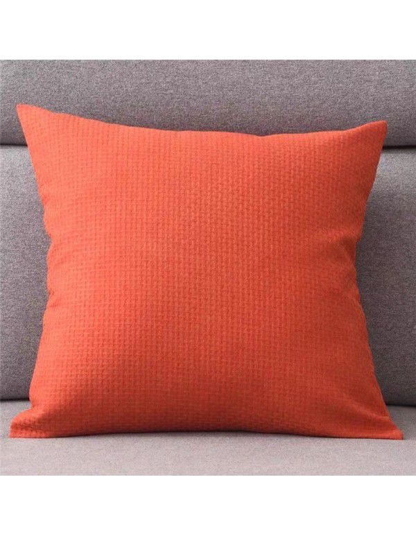 Simple linen pillow sitting room sofa cushion bedside pillow chair back office waist pillow pillow cover