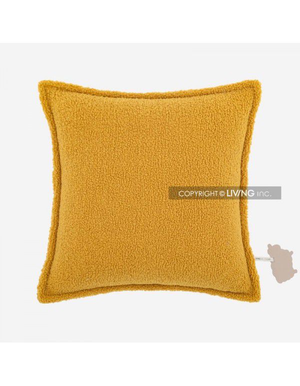 Lamb Plush Throw Pillow ins Living Room Autumn and Winter ins Wind Throw Pillow Sofa Living Room Cushion Float Window Headrest Pillow Case