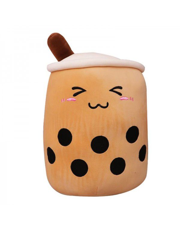 Simulated fruit milk tea cup pillow plush toy large pearl milk tea doll doll gift cross-border trade