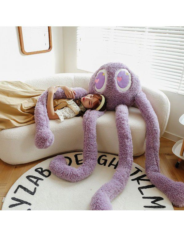 Cute long legged octopus pillow plush toys for girls to accompany sleeping in bed pillow cute family home decoration manufacturers wholesale