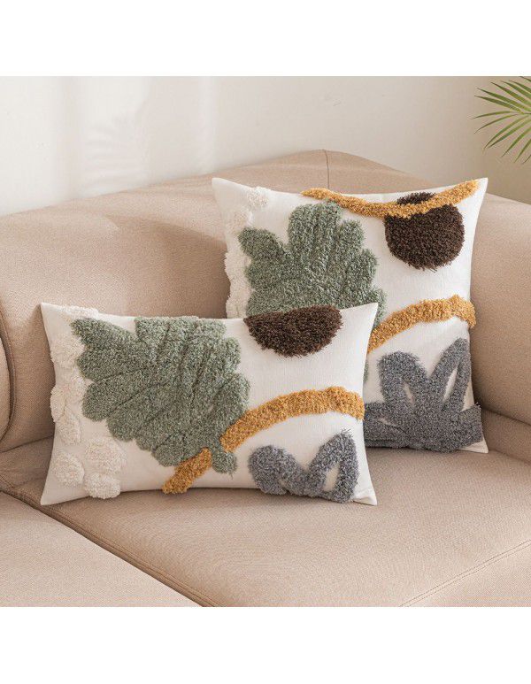 Home stay home decoration Ethnic style cushion headboard ins Moroccan lace tassel tufted pillow pillowcase