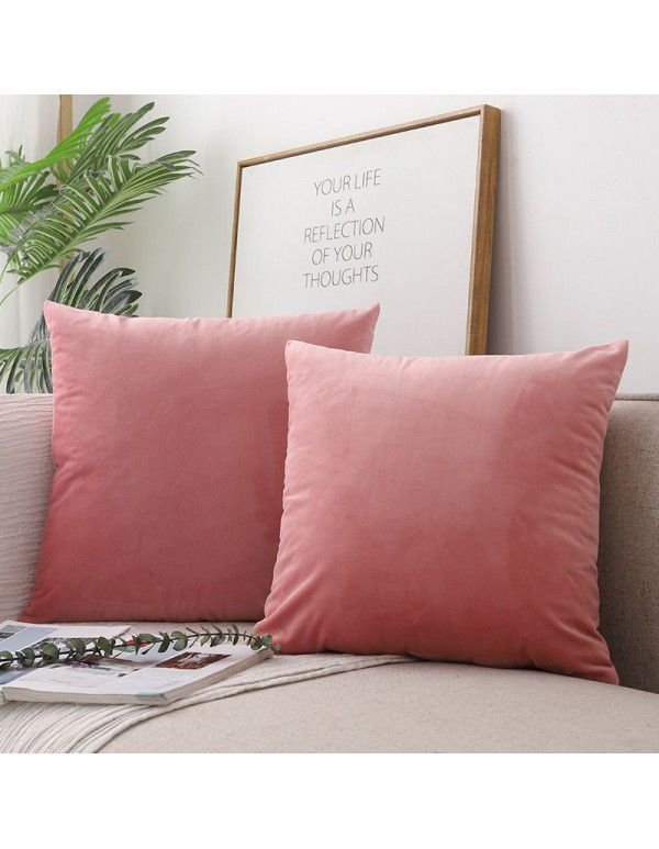 Cross border ins Nordic Throw Pillow Square Cushion Sofa Throw Pillow Rectangle Backrest Cushion Velvet Throw Pillow Case