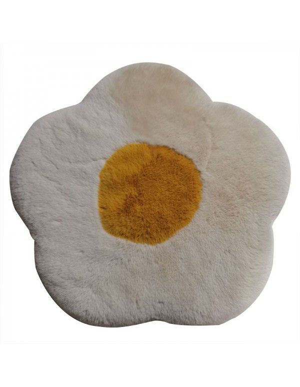 New style slow rebound egg flower egg flower creative cushion imitation rabbit hair plush memory cotton cushion wholesale generation