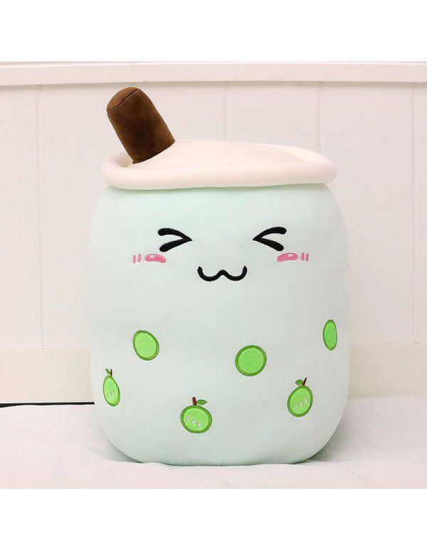Simulated fruit milk tea cup pillow plush toy large pearl milk tea doll doll gift cross-border trade