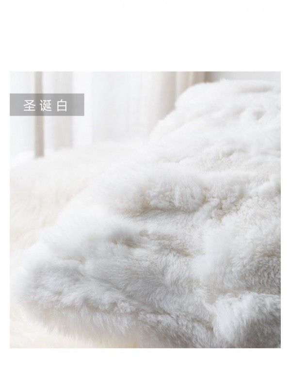 Dolly Rex Rabbit Hair Throw Pillow ins Net Red Solid Olive Green Living Room Sofa Backpack Bedroom Cushion